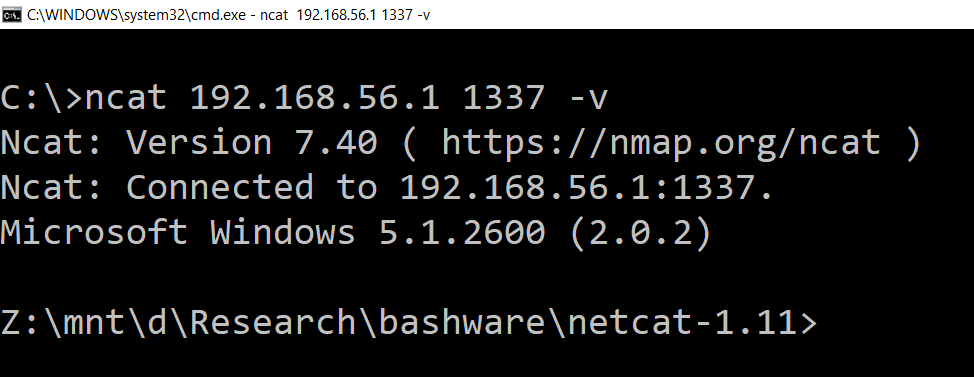 netcat windows equivalent